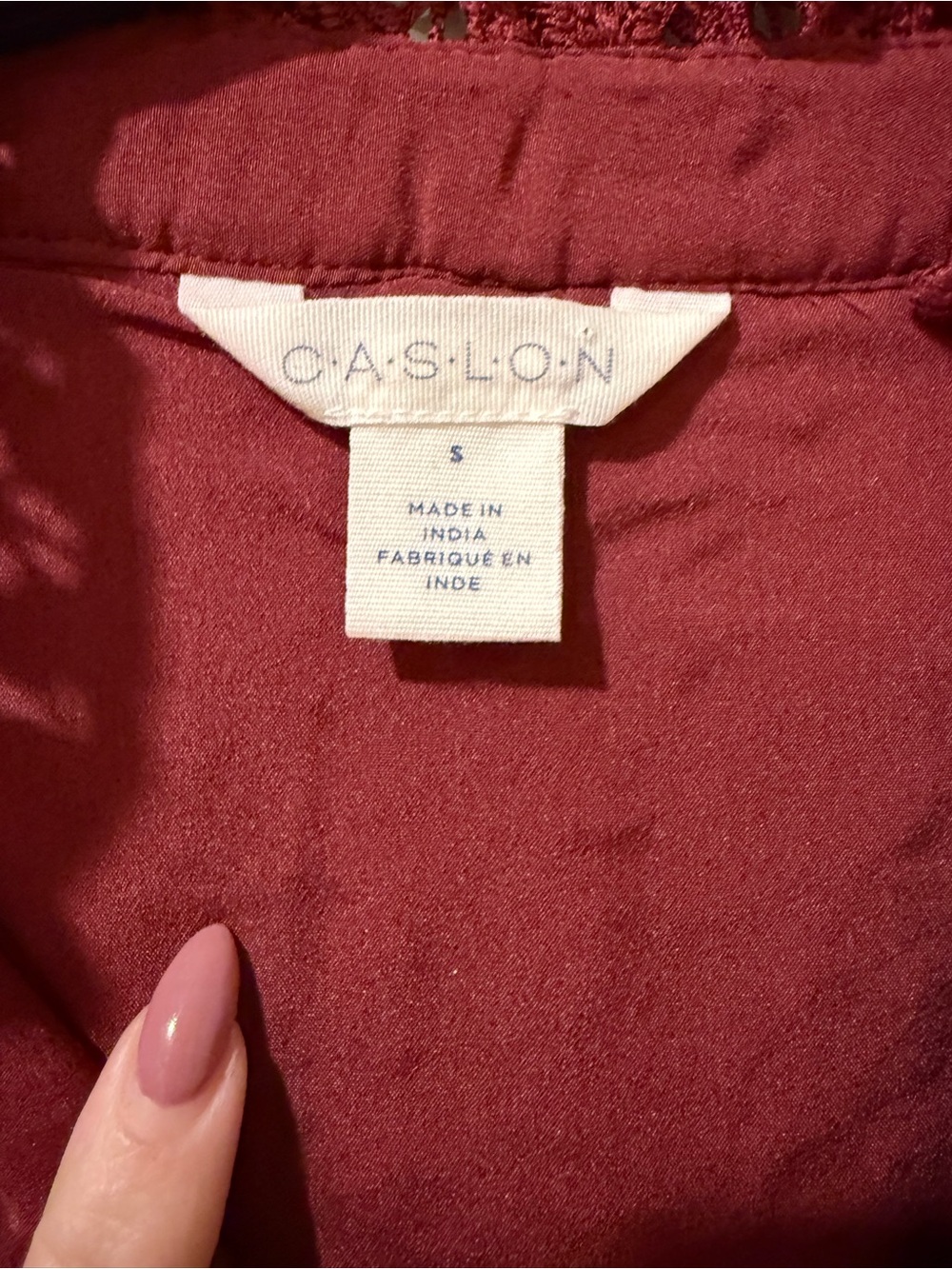 NWT Caslon Women's Burgundy Lace dress exclusively sold at Nordstrom - Picture 2 of 5